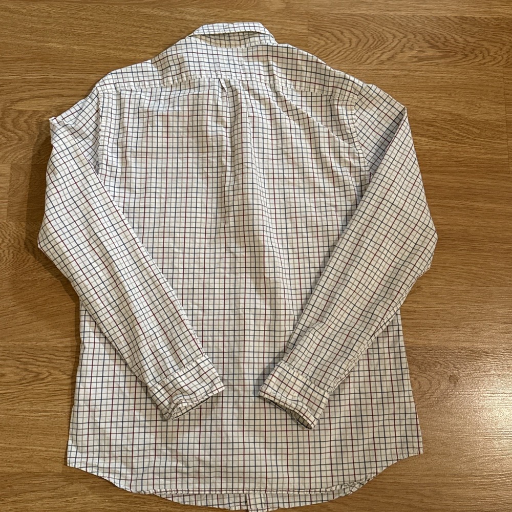 J. Crew Shirt Men's Multicolor Large Slim Fit Secret Wash 100's 2 Ply Yarns - Picture 5 of 7
